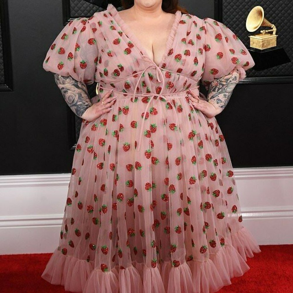 Strawberry Tulle Long Dress / Cute / S-5XL